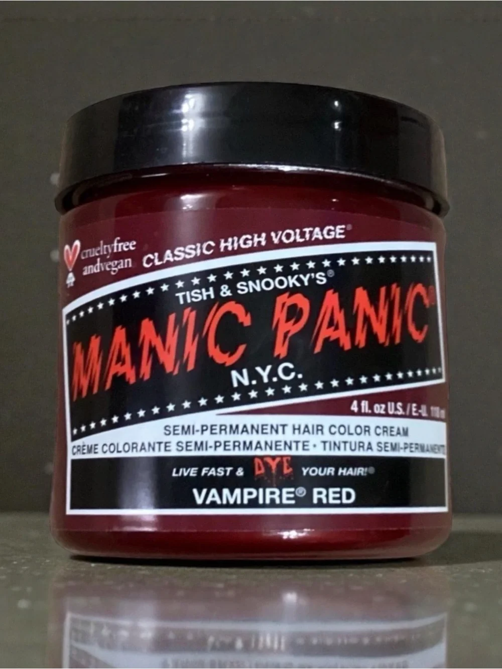 Tish & Snooky’s Manic Panic N.Y.C. Semi-Permanent Hair Color Cream - Vampire Red